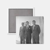 President John Kennedy & Brothers Amerikaanse Came Magneet (Voorkant / Achterkant)