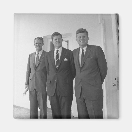 President John Kennedy & Brothers Amerikaanse Came Magneet (Voorkant)