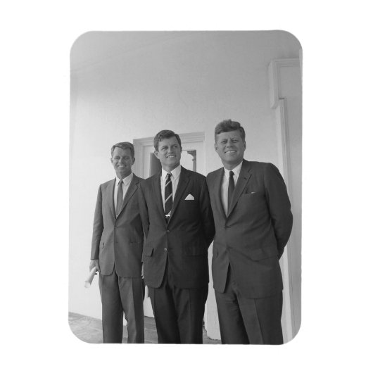 President John Kennedy & Brothers Amerikaanse Came Magneet (Verticaal)
