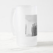 President John Kennedy & Brothers Amerikaanse Came Matglas Bierpul (Voorkant links)