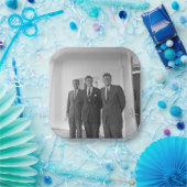President John Kennedy & Brothers Amerikaanse Came Papieren Bordje (Feest)