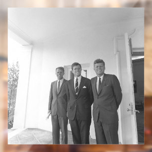 President John Kennedy & Brothers Amerikaanse Came Raamsticker