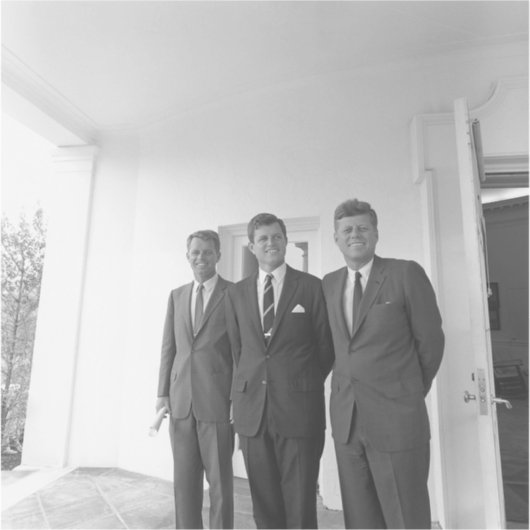 President John Kennedy & Brothers Amerikaanse Came Sticker (Voorkant)