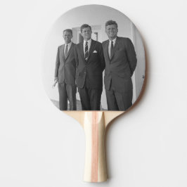President John Kennedy & Brothers Amerikaanse Came Tafeltennisbatje