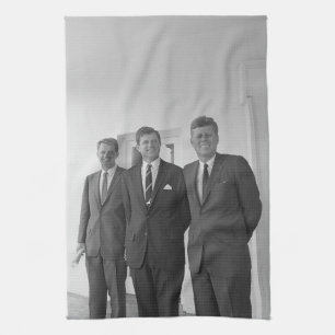 President John Kennedy & Brothers Amerikaanse Came Theedoek