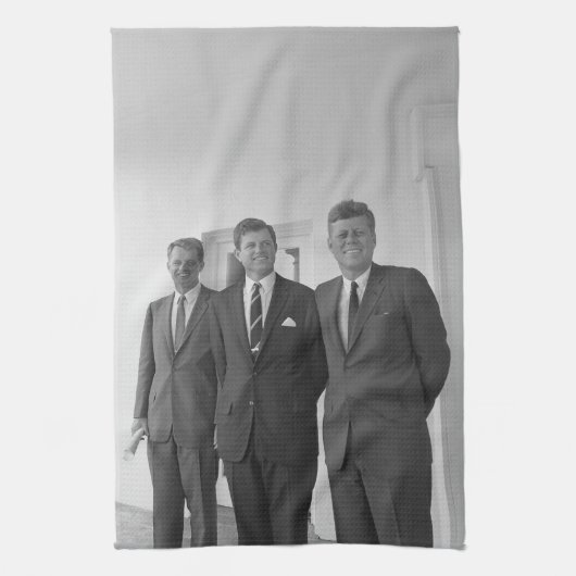 President John Kennedy & Brothers Amerikaanse Came Theedoek (Verticaal)