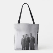 President John Kennedy & Brothers Amerikaanse Came Tote Bag (Achterkant)