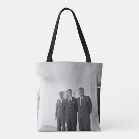 President John Kennedy & Brothers Amerikaanse Came Tote Bag (Achterkant)