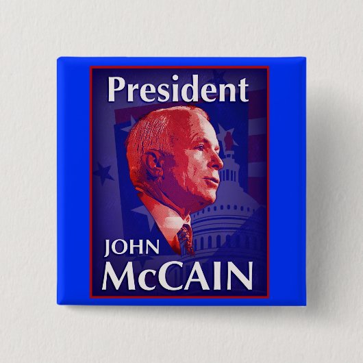 President John McCain Button (Voorkant)