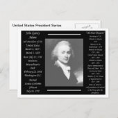 President John Quincy Adams Briefkaart (Voorkant / Achterkant)
