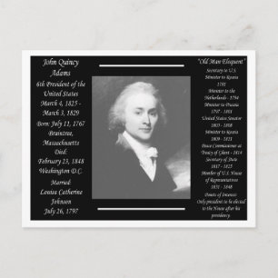 President John Quincy Adams Briefkaart