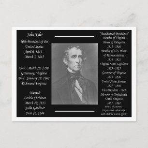 President John Tyler Briefkaart