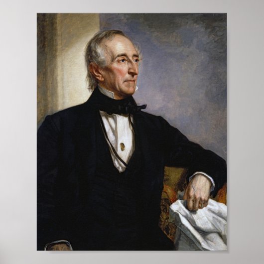 President John Tyler Portrait Poster (Voorkant)