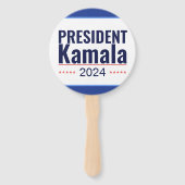 President Kamala 2024 Handwaaier (Voorkant)