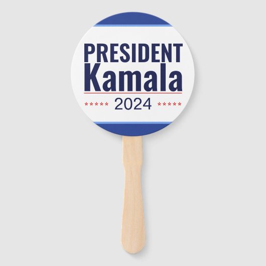 President Kamala 2024 Handwaaier (Voorkant)