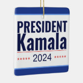 President Kamala 2024 Keramisch Ornament (Rechts)