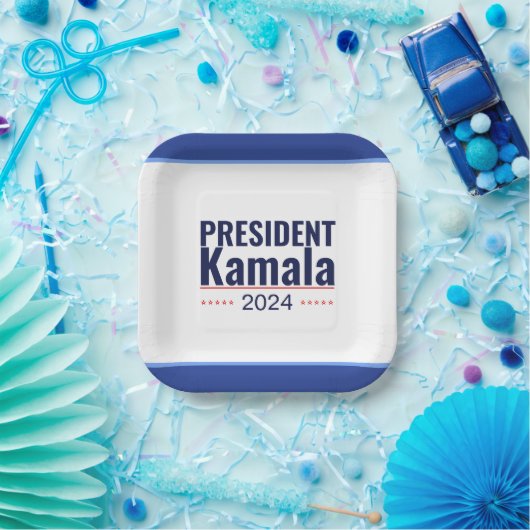 President Kamala 2024 Papieren Bordje (Feest)