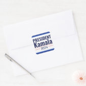 President Kamala 2024 Vierkante Sticker (Envelop)