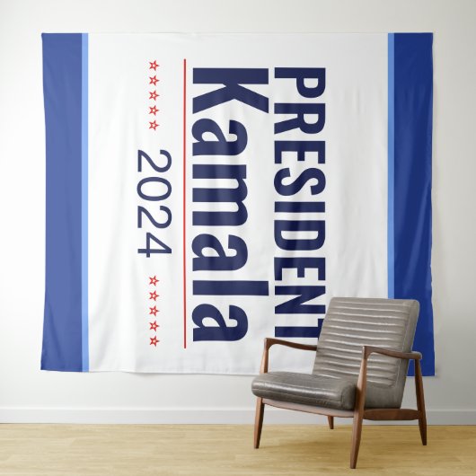 President Kamala 2024 Wandkleed (In Situ (horizontaal))