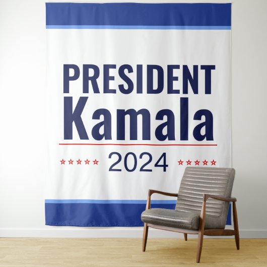 President Kamala 2024 Wandkleed (In situ)