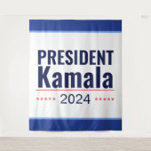 President Kamala 2024 Wandkleed (Voorkant)