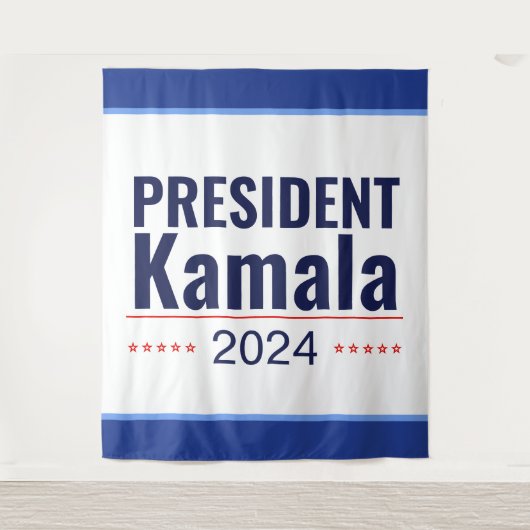 President Kamala 2024 Wandkleed (Voorkant)