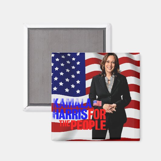 President Kamala Harris 2024_ Magneet (Voorkant / Achterkant)
