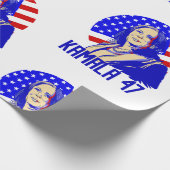 president kamala harris 47 cadeaupapier (Hoek)