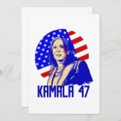 president kamala harris 47 kaart (Voorkant / Achterkant)