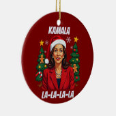 President Kamala Harris Christmas Keramisch Ornament (Rechts)