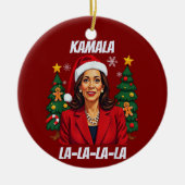 President Kamala Harris Christmas Keramisch Ornament (Voorkant)
