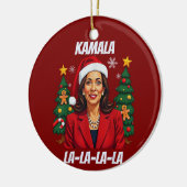 President Kamala Harris Christmas Keramisch Ornament (Links)