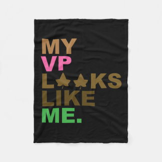 President Kamala Harris Mijn VP lijkt op mij Melan Fleece Deken