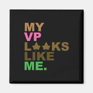 President Kamala Harris Mijn VP lijkt op mij Melan Magneet