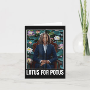 President Kamala Harris Portret Lotus Voor Potus Z Kaart