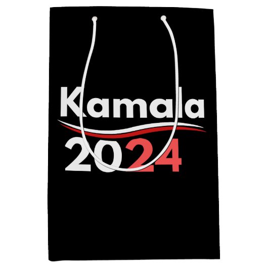 president kamala harris , president harris medium cadeauzakje (Voorkant)
