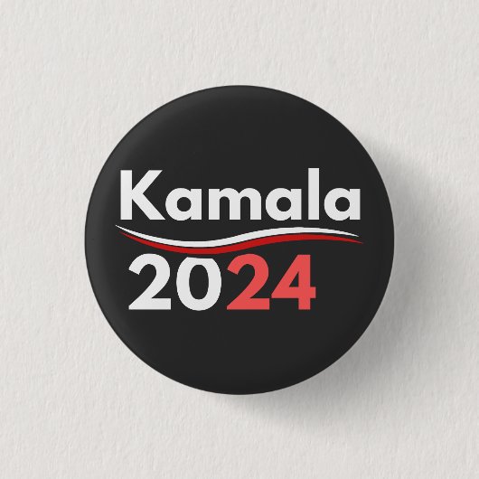 president kamala harris , president harris ronde button 3,2 cm (Voorkant)