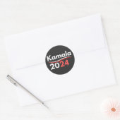 president kamala harris , president harris ronde sticker (Envelop)
