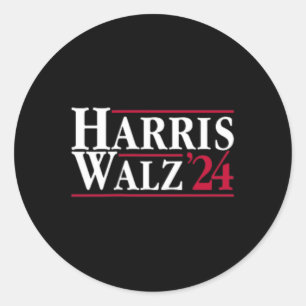 President Kamala Harris Tim Walz VP Brat Cat Ladie Ronde Sticker