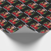 President Kamala Harris | Trendy Kerstmis Cadeaupapier (Hoek)