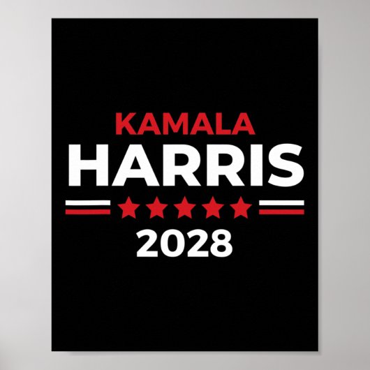 President Kamala Harris voor President 2028 Poster (Voorkant)