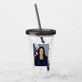 President kandidaat Kamala Harris US 2024 Acryl Drinkbeker