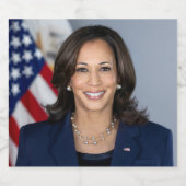 President kandidaat Kamala Harris US 2024 Bier Etiket (Enkel label)