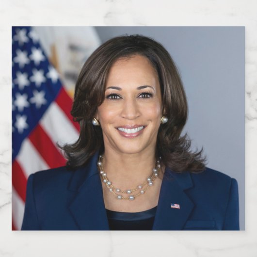 President kandidaat Kamala Harris US 2024 Bier Etiket (Enkel label)