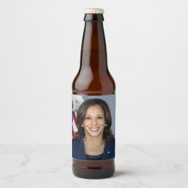 President kandidaat Kamala Harris US 2024 Bier Etiket