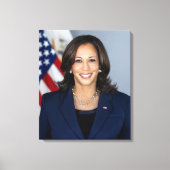 President kandidaat Kamala Harris US 2024 Canvas Afdruk (Voorkant)