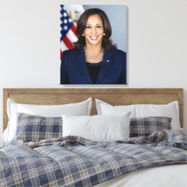 President kandidaat Kamala Harris US 2024 Canvas Afdruk
