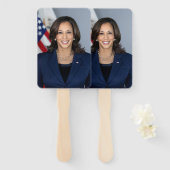 President kandidaat Kamala Harris US 2024 Handwaaier (Voorkant en achterkant)