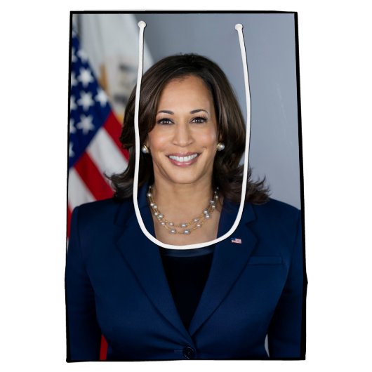 President kandidaat Kamala Harris US 2024 Medium Cadeauzakje (Achterkant)