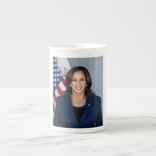 President kandidaat Kamala Harris US 2024 Porselein Kop (Voorkant)